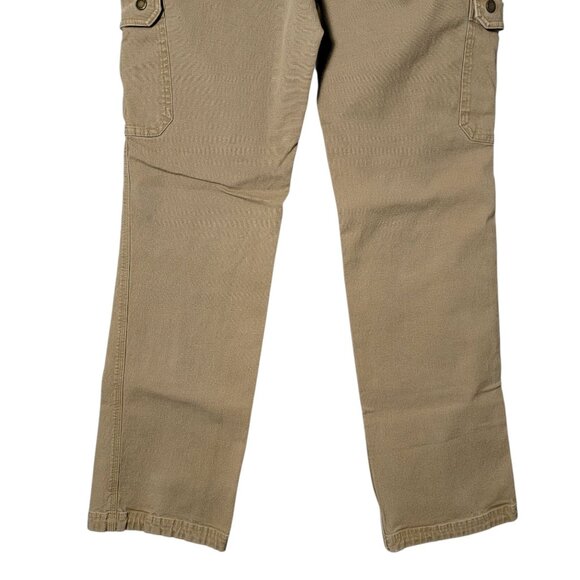 Duluth Womens Tan Curvesetter Waistband Pants 8x33 Carpenter Work Cargo Outdoor - Picture 6 of 9